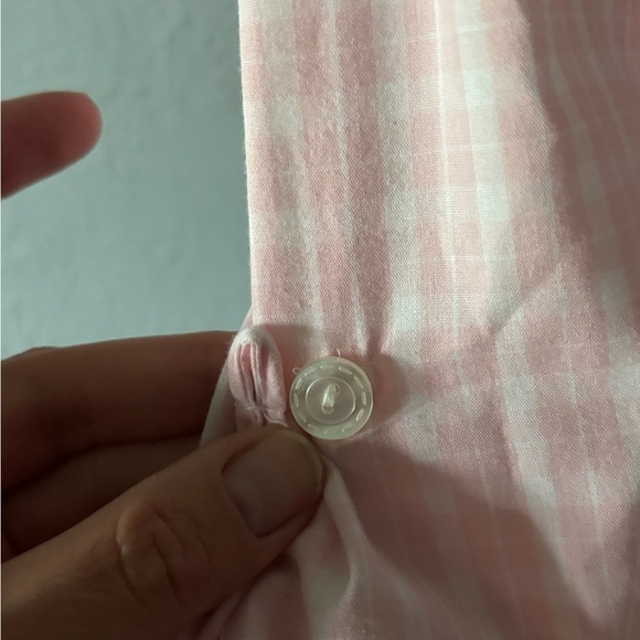 Napa Valley | Gingham | Button-Up | Embroidered | Garden Theme | Embellished | L - Picture 9 of 11